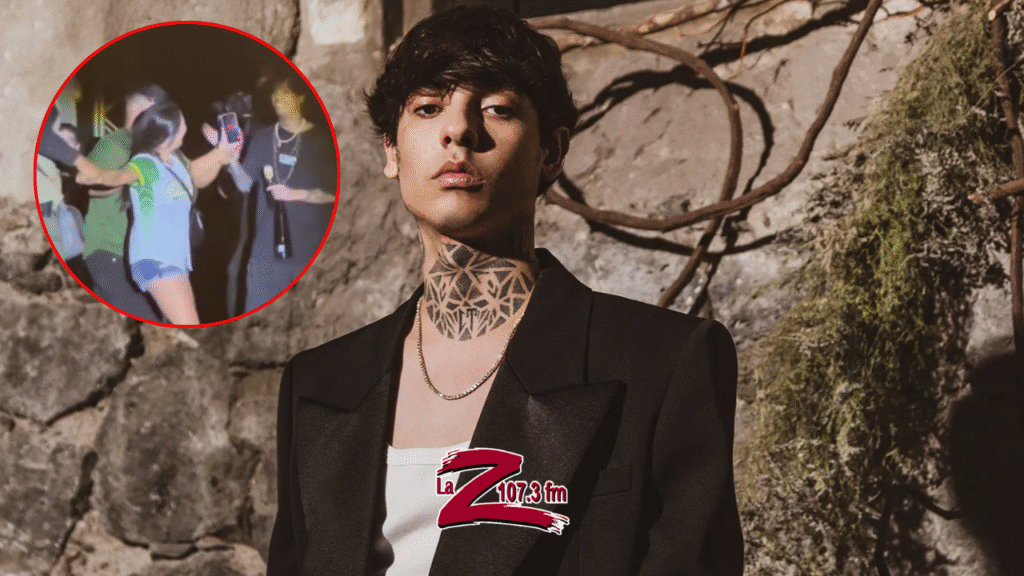 ¡Natanael Cano lanza el celular de una seguidora!