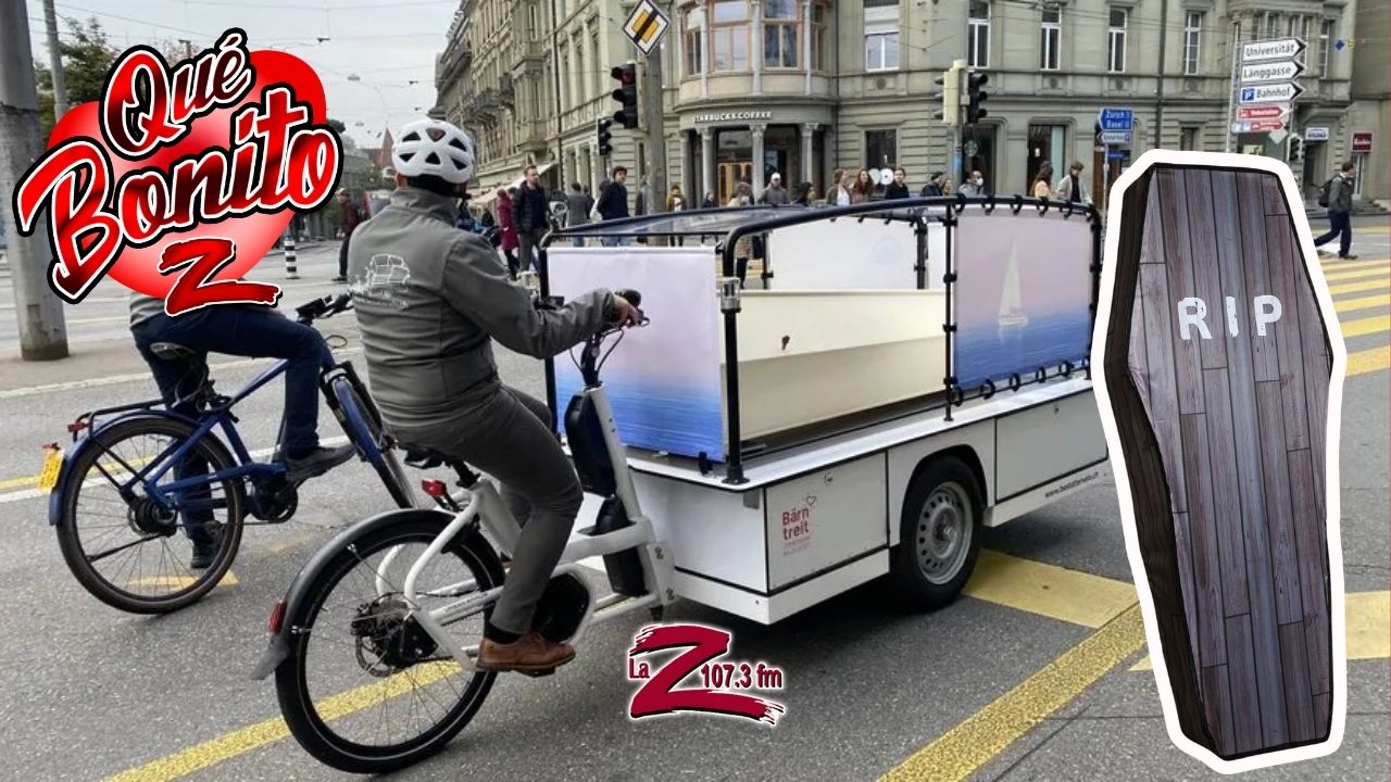 ¡De bicicleta a coche fúnebre!