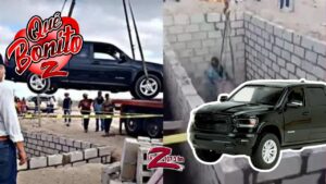 ¡Lo entierran con su camioneta favorita!