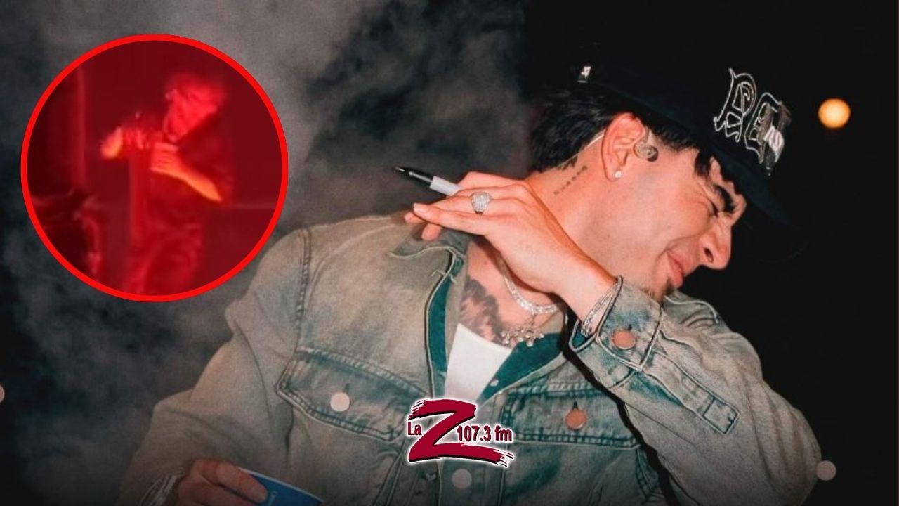 A integrante de Fuerza Regida le avientan un vaso en el rostro