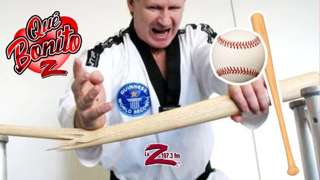 Un artista marcial rompe 68 bates de béisbol en un minuto