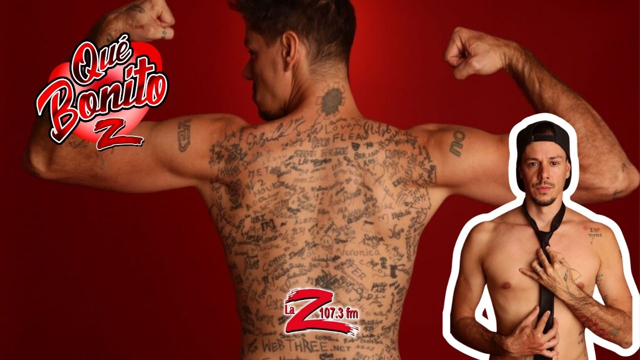 ¡Tiene más de 225 firmas tatuadas en la espalda!