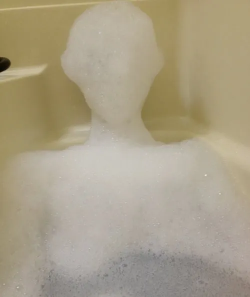 Construye un novio con burbujas de jabón