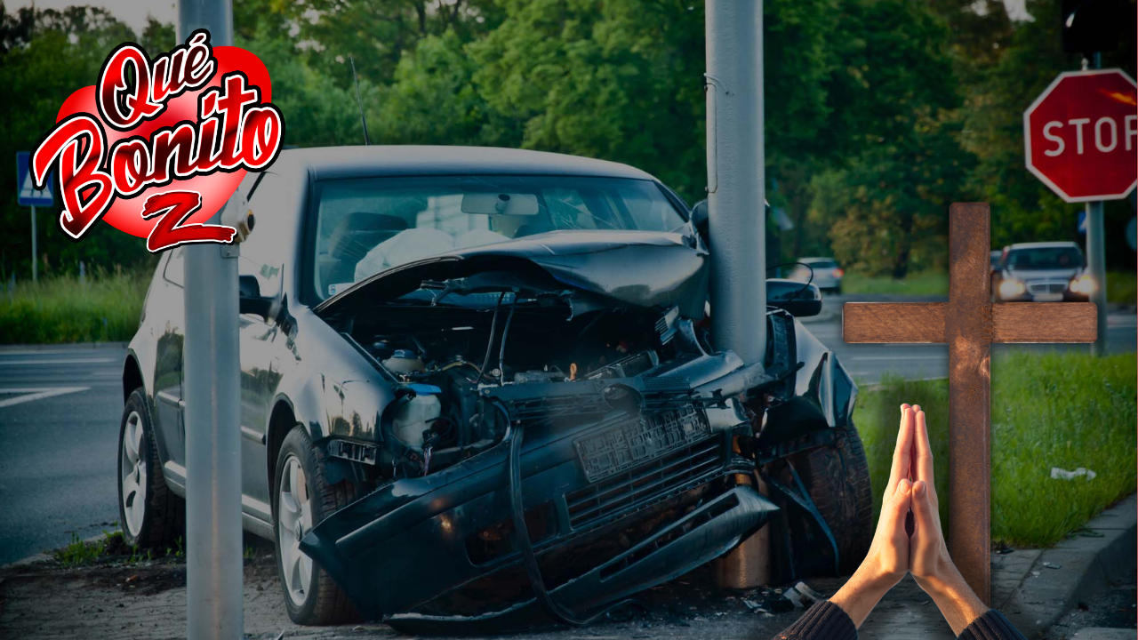 Chocó el auto para demostrarle a sus hijos que Dios existe