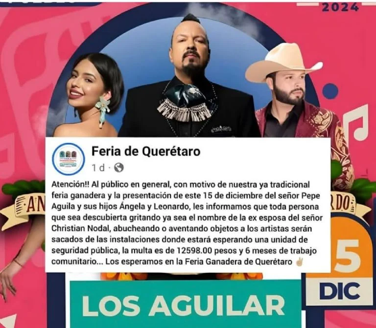 ¿El público tiene prohibido gritar el nombre de la ex de Nodal en el espectáculo?