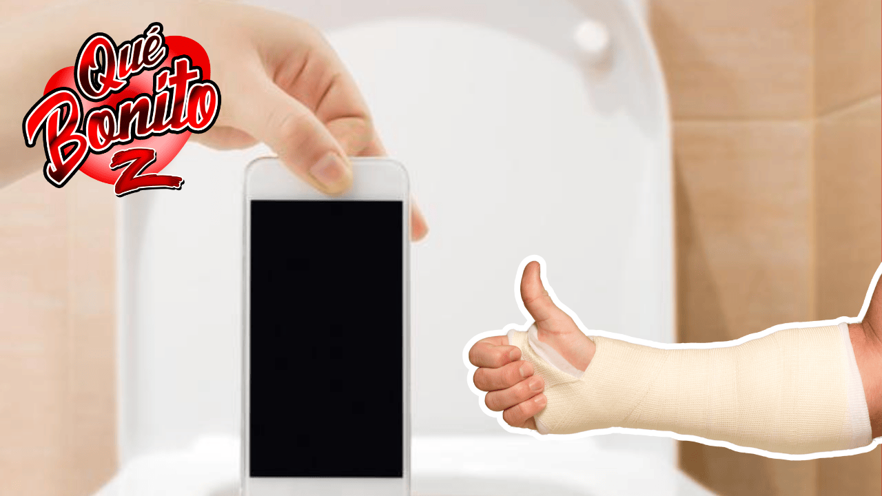 Se le atasca el brazo en un inodoro mientras intentaba recuperar su teléfono