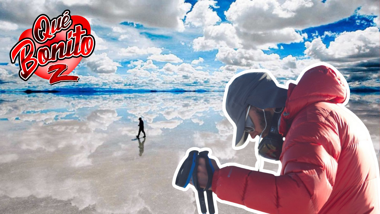 Ciego recorre el desierto de sal más grande del mundo guiado solo por un audio GPS