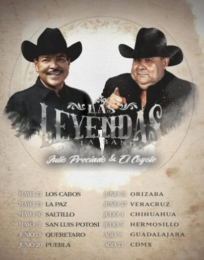 Julio Preciado y El Coyote unen sus voces en "Las Leyendas de la Banda"