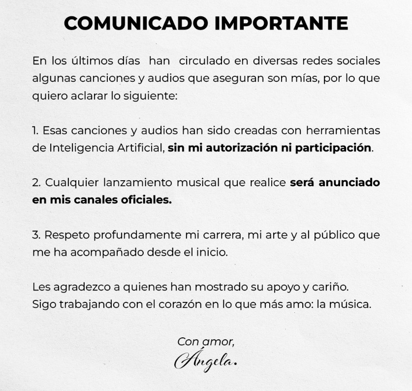 Ángela Aguilar desmiente lanzamiento de canción contra exparejas de