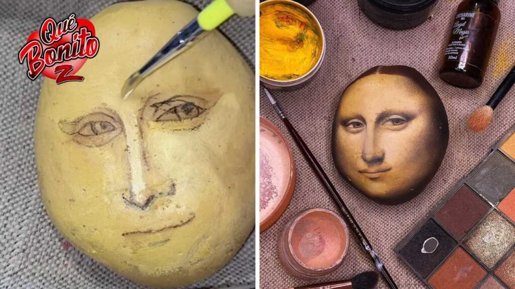 ¡Impactante! Maquillador convierte papa en la Mona Lisa