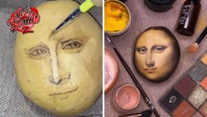 ¡Impactante! Maquillador convierte papa en la Mona Lisa