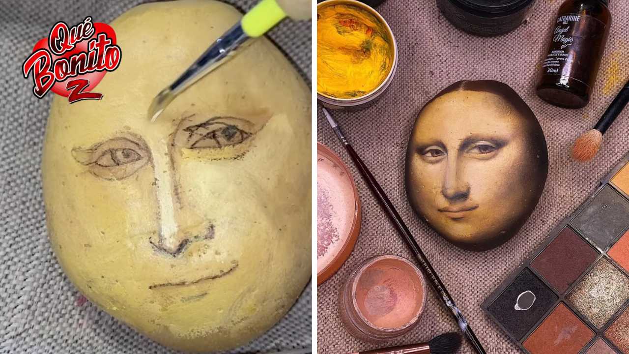 ¡Impactante! Maquillador convierte papa en la Mona Lisa