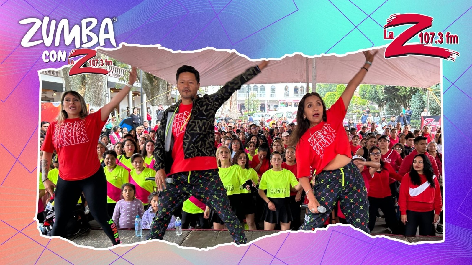 #ZumbaConZ | ¡Llueva, truene o relampagueé, #LaZ cumple a su gente!