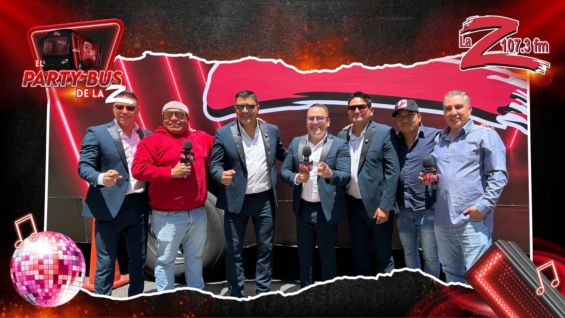 Aarón y Su Grupo Ilusión arman la fiesta del año en el #PartyBusDeLaZ