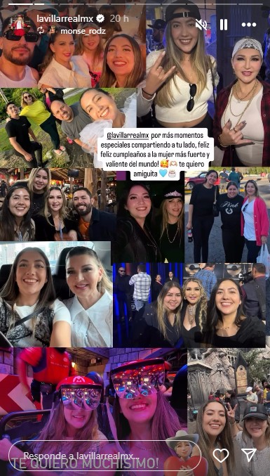 Alicia Villarreal celebra su cumpleaños junto a Cibad Hernández