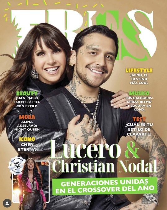 Christian Nodal y Lucero encienden las redes tras rumores de una colaboración