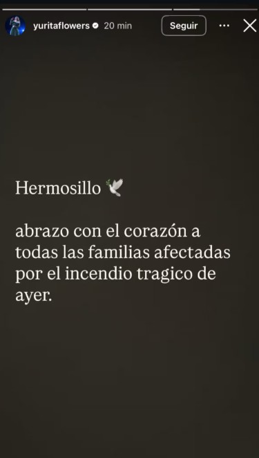 Yuridia llora por víctimas de explosión en Hermosillo