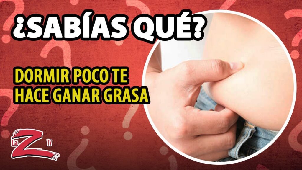 ¿Sabías qué dormir poco te hace ganar grasa?